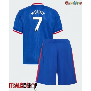Manchester United Mason Mount #7 Seconda Maglia Bambino 2026-27 Manica Corta (+ Pantaloni corti)
